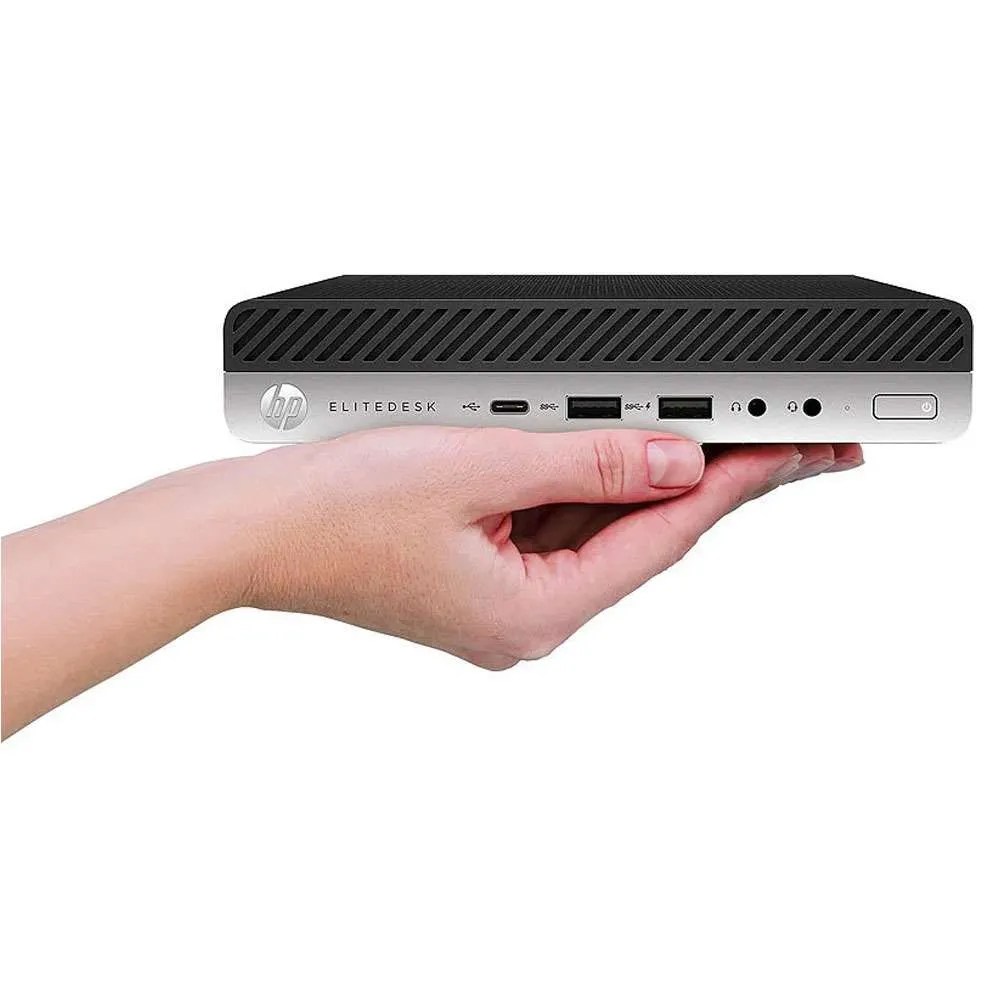 HP EliteDesk 800 G3 DM REFURBISHED i5-7500T 4×2,7 GHz do 3,3 GHz 6MB, 8GB DDR4 SO-DIMM, 128GB nVme, adapter 90W vanjski, Win 11 Pro – jamstvo 1 g.