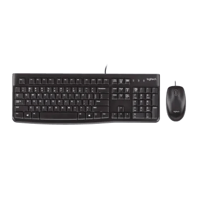 LOGITECH TIPKOVNICA + MIŠ MK120 CRNA
