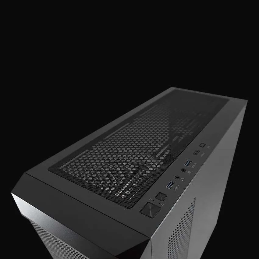 Računalo ALPHA-M gaming INTEL PC1539 POWERED BY ASROCK – AMD Desktop Ryzen 5 6/12T 9600X, 32GB DDR5, SSD 1TB NVMe, Asrock RX 9060 XT – za zahtjevne 3D igre, svakodnevnu uporabu, obradu videa, fotografija i 3D modeliranje