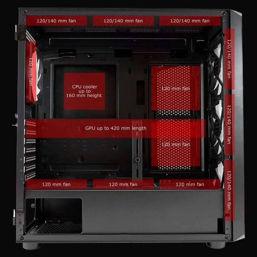 Računalo ALPHA-M gaming INTEL PC1539 POWERED BY ASROCK – AMD Desktop Ryzen 5 6/12T 9600X, 32GB DDR5, SSD 1TB NVMe, Asrock RX 9060 XT – za zahtjevne 3D igre, svakodnevnu uporabu, obradu videa, fotografija i 3D modeliranje