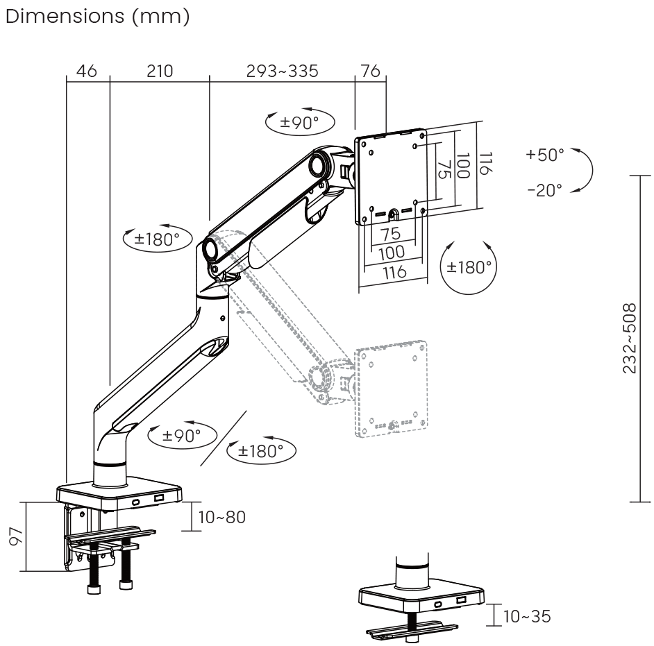 STALAK SBOX Desktop LCD-C49 (17-49”/20kg/100×100)