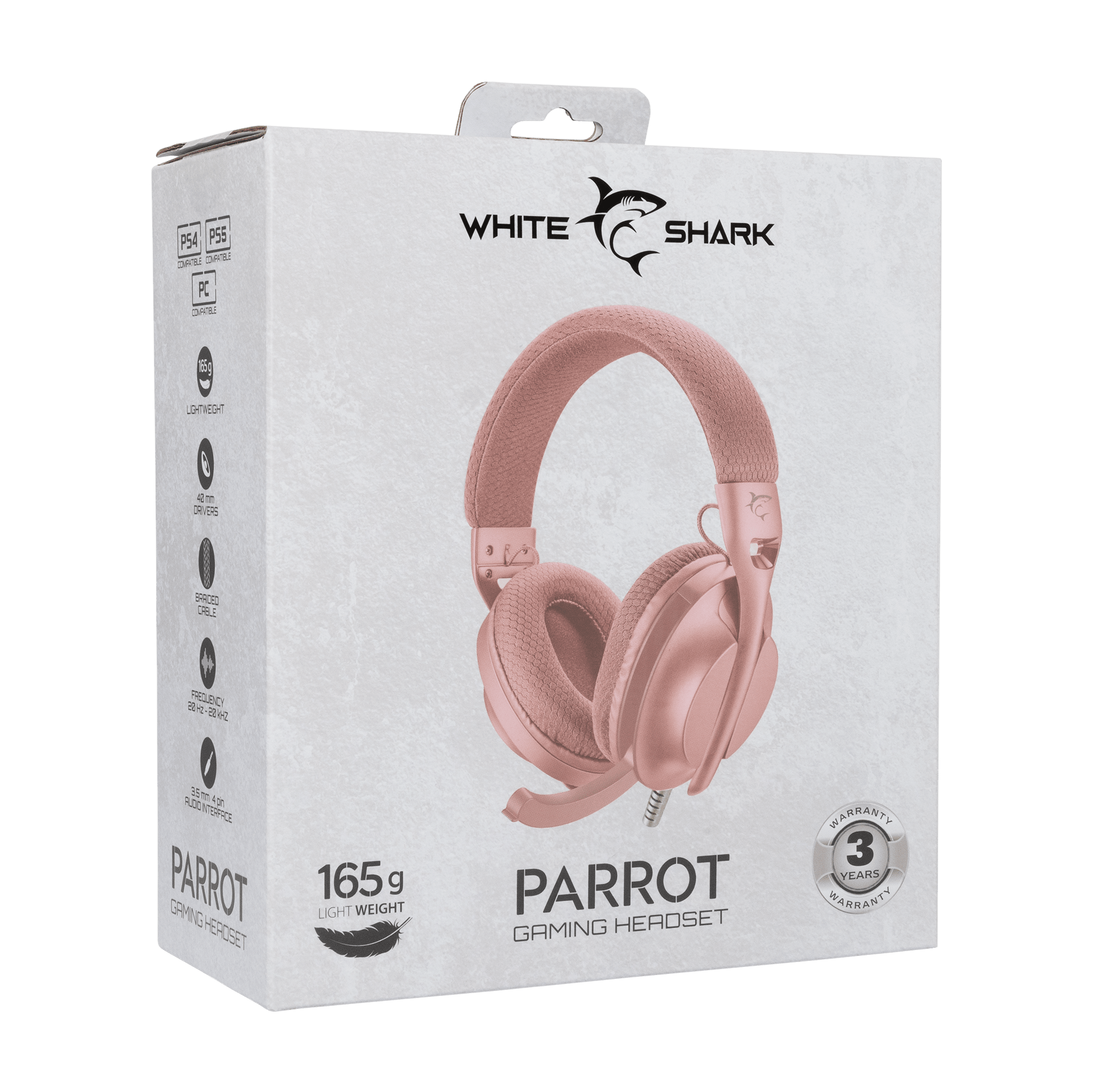 White Shark HEADSET GH-2440 PARROT Roza