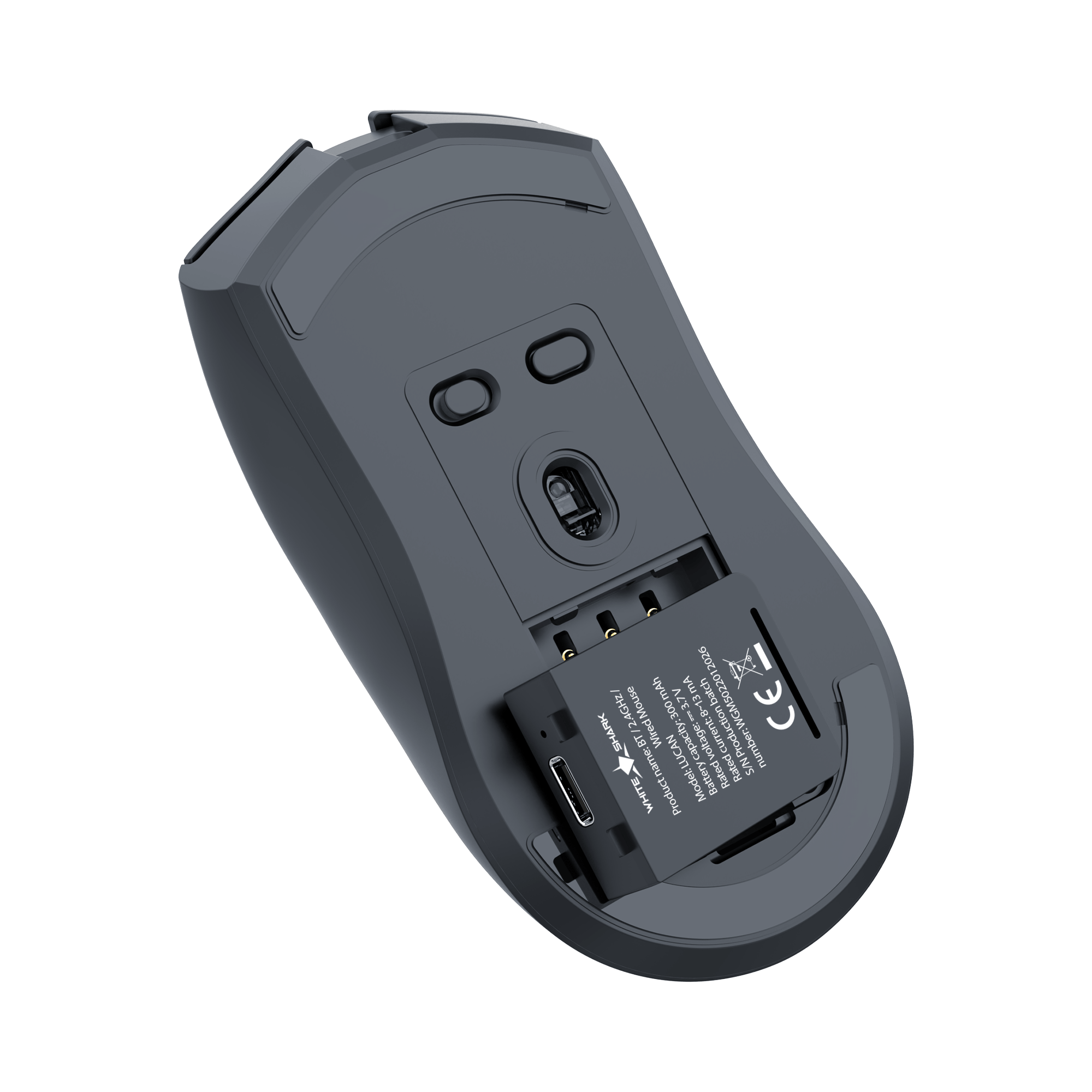 White Shark MIŠ WGM-5022 LUCAN / 12.000 DPI – Crni / Wireless