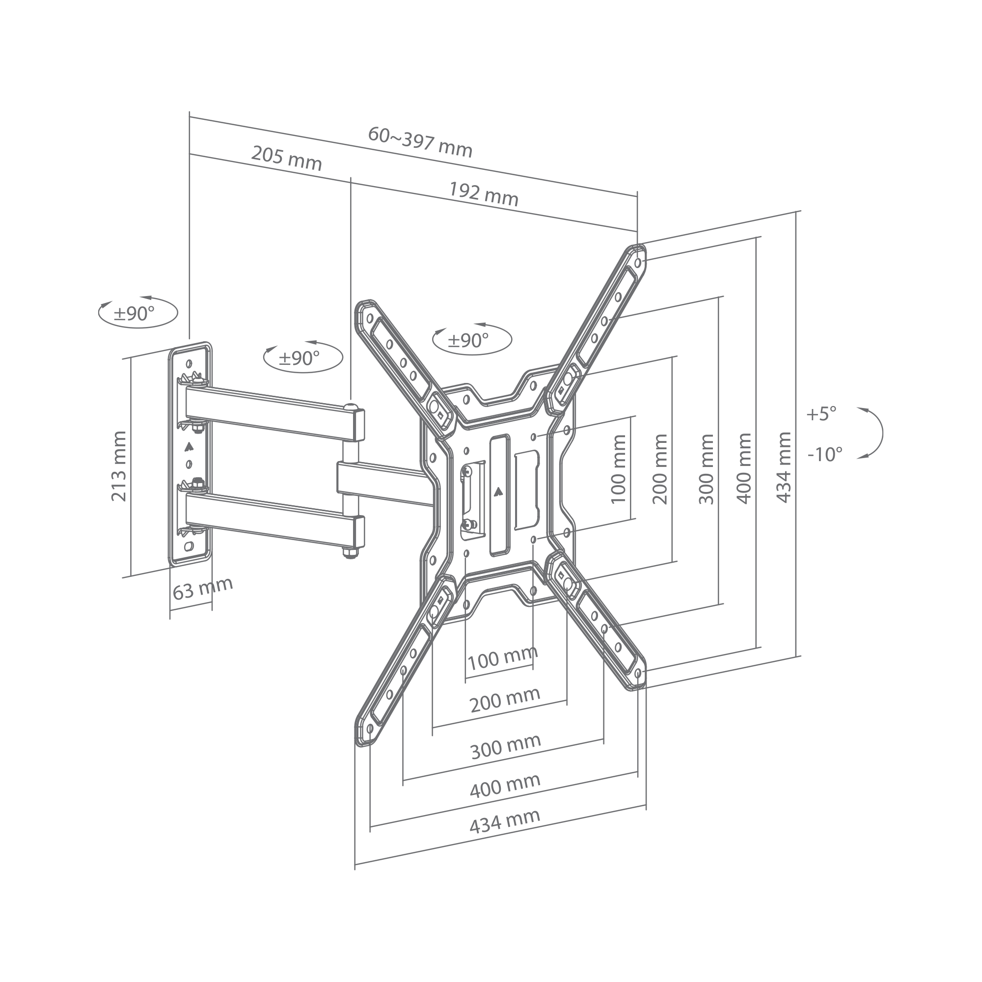 STALAK SBOX LCD-443-2 (23-65"/30kg/400×400) STALAK SBOX LCD-443-2 (23-65"/30kg/400×400)