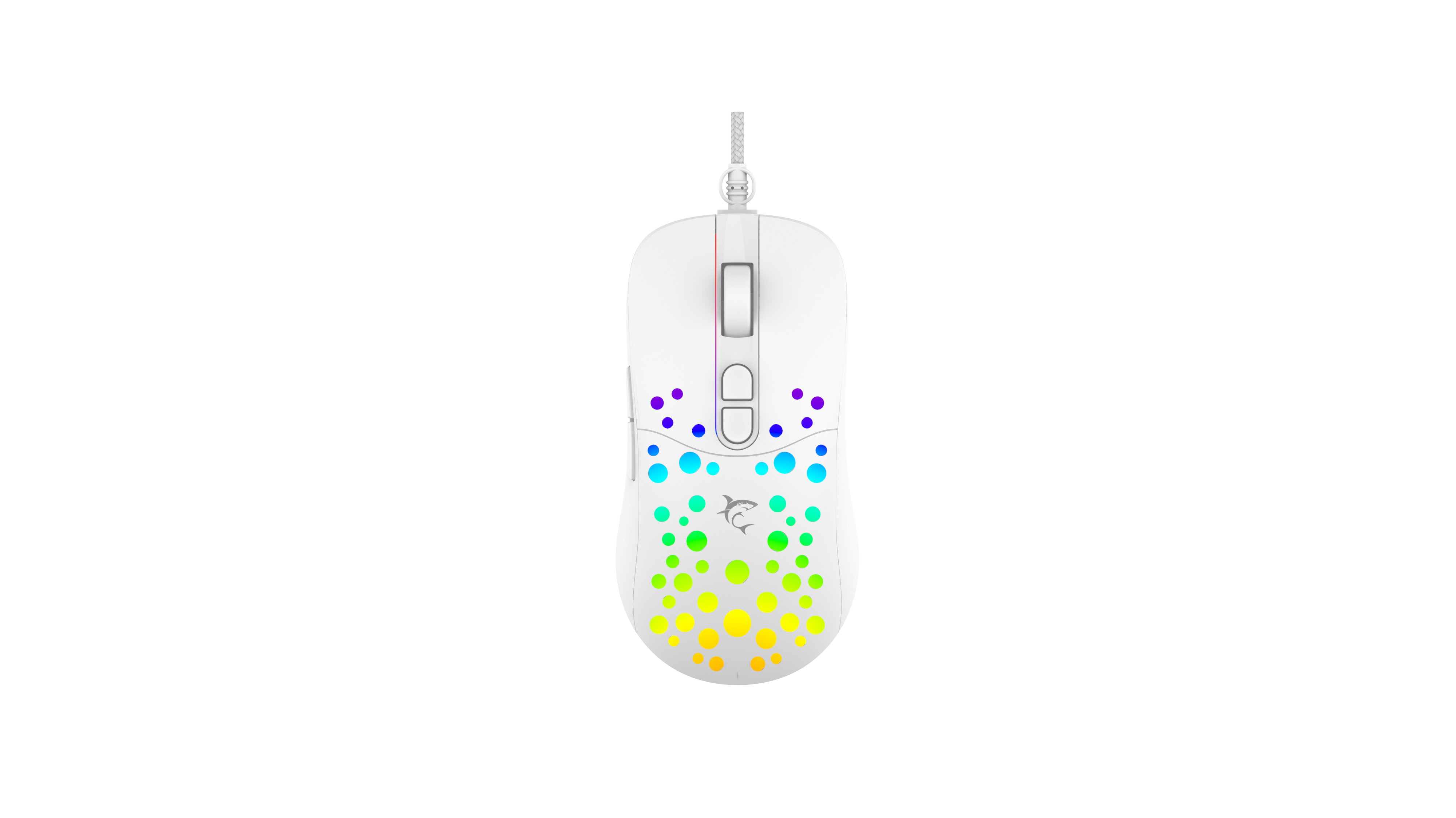 White Shark MIŠ GM-9004 TRISTAN-2 Bijeli RGB / 12.800 dpi