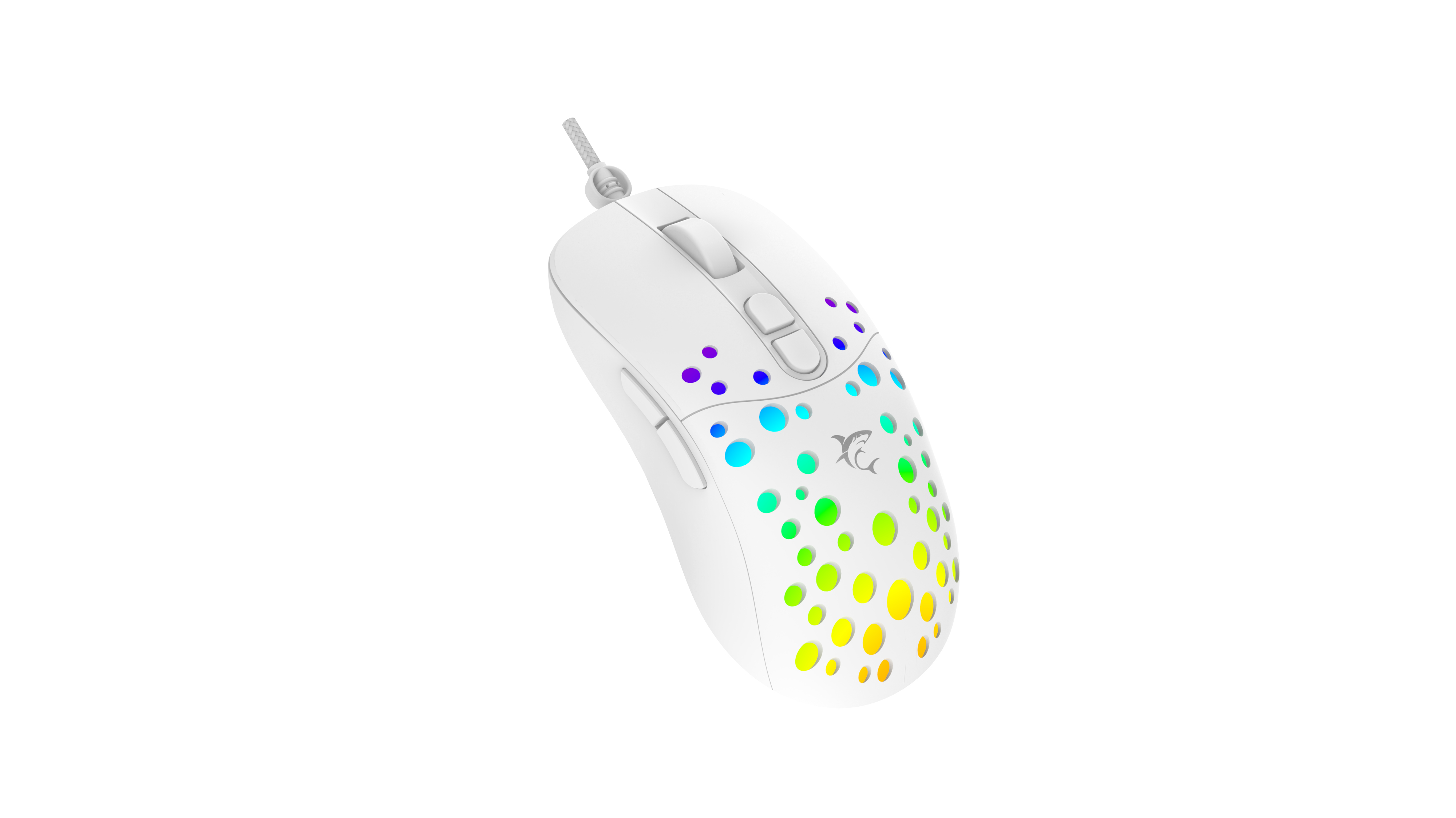 White Shark MIŠ GM-9004 TRISTAN-2 Bijeli RGB / 12.800 dpi