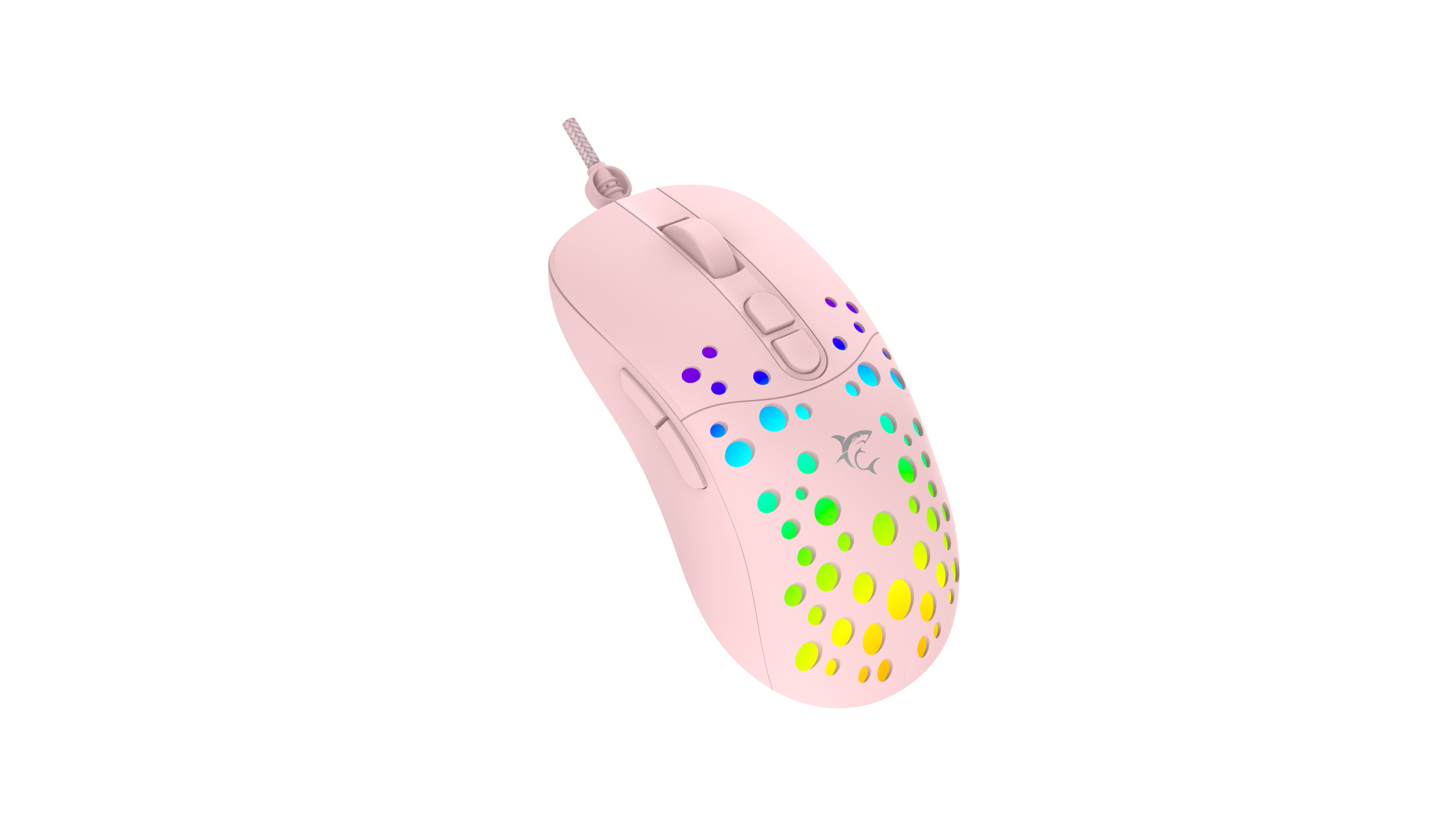 White Shark MIŠ GM-9004 TRISTAN-2 Roza RGB / 12.800 dpi