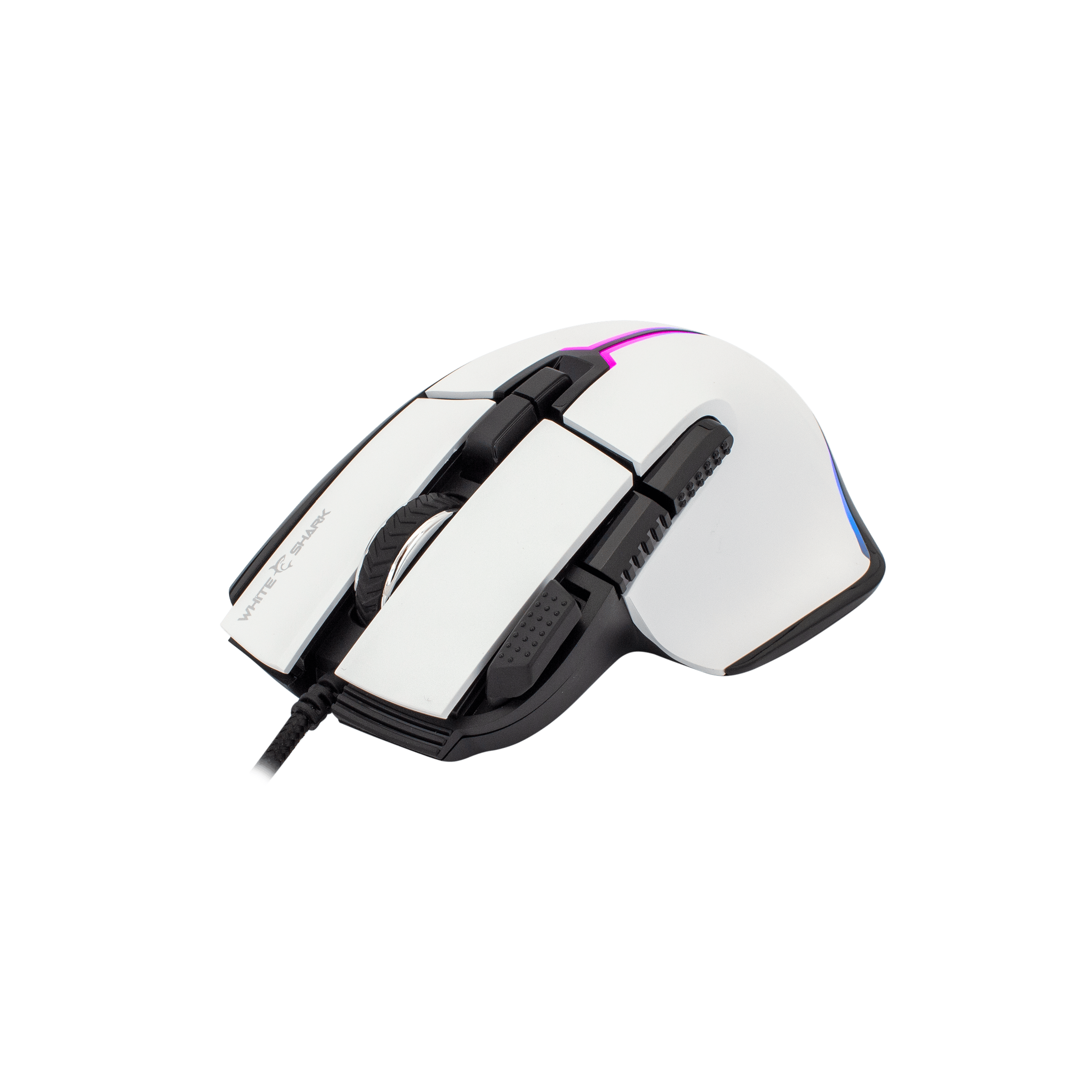 White Shark MIŠ GM-9006 MARROK Bijeli RGB / 12.000 dpi