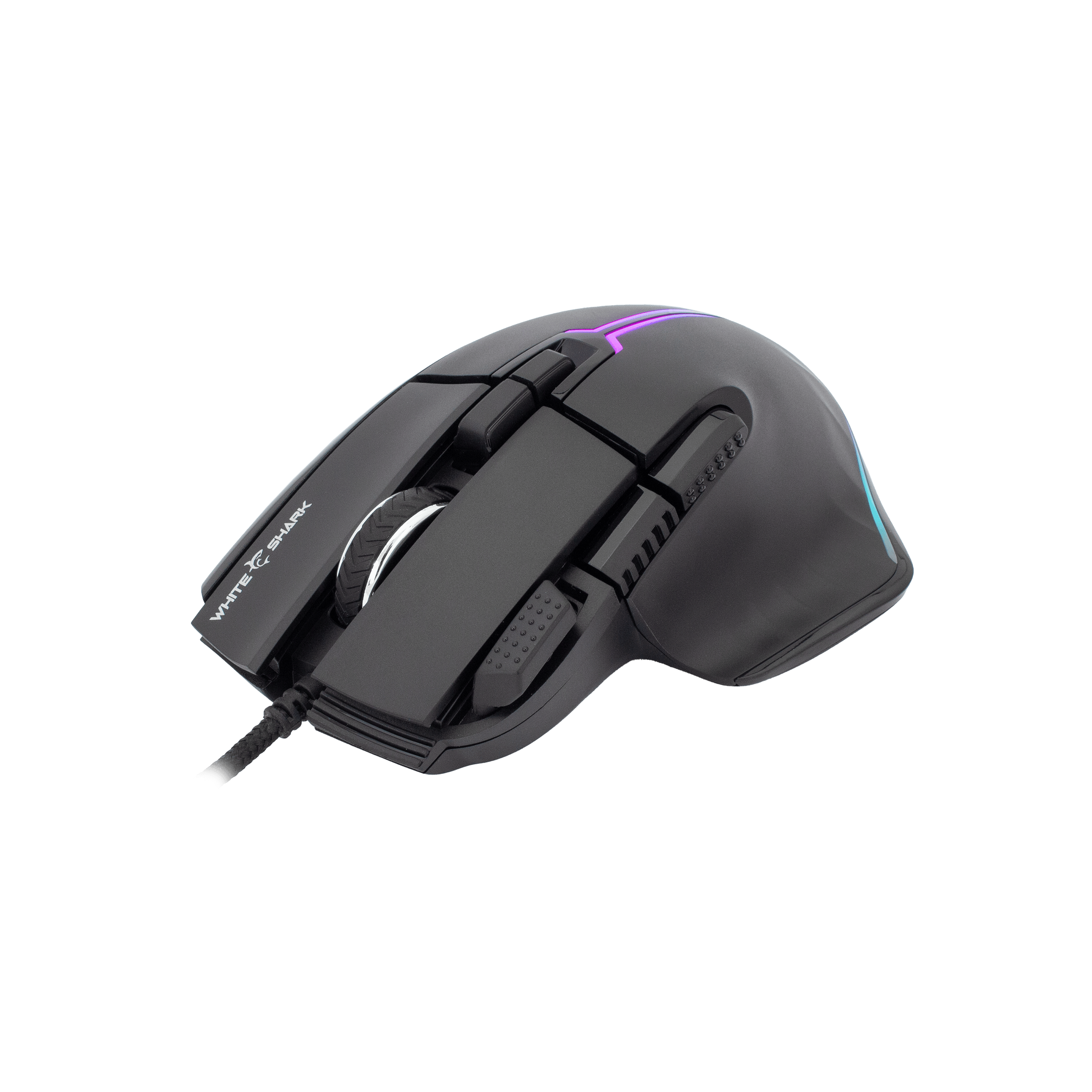 White Shark MIŠ GM-9006 MARROK Crni RGB / 12.000 dpi