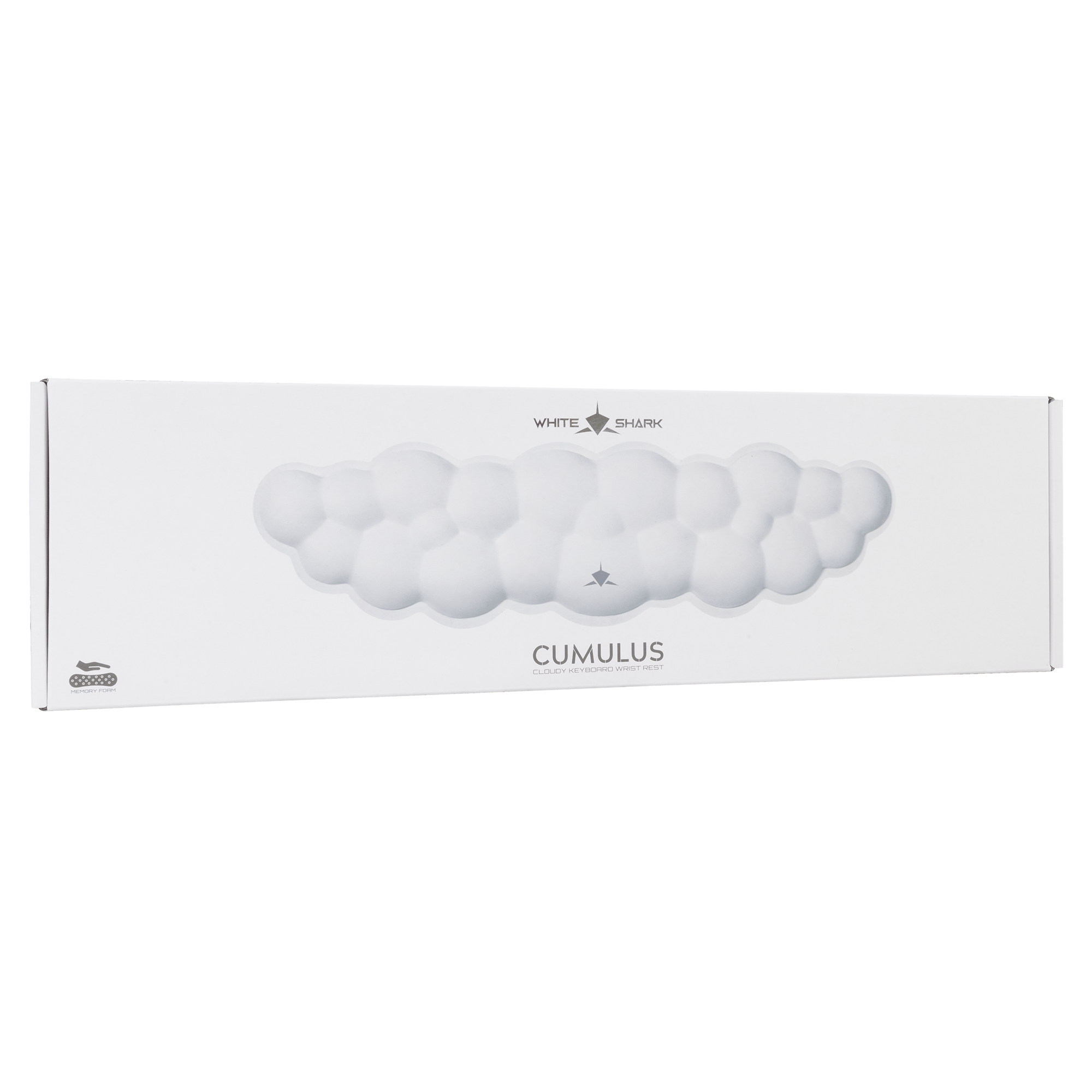 White Shark PODLOGA ZA TIPKOVNICU KP-012 CUMULUS BIJELA