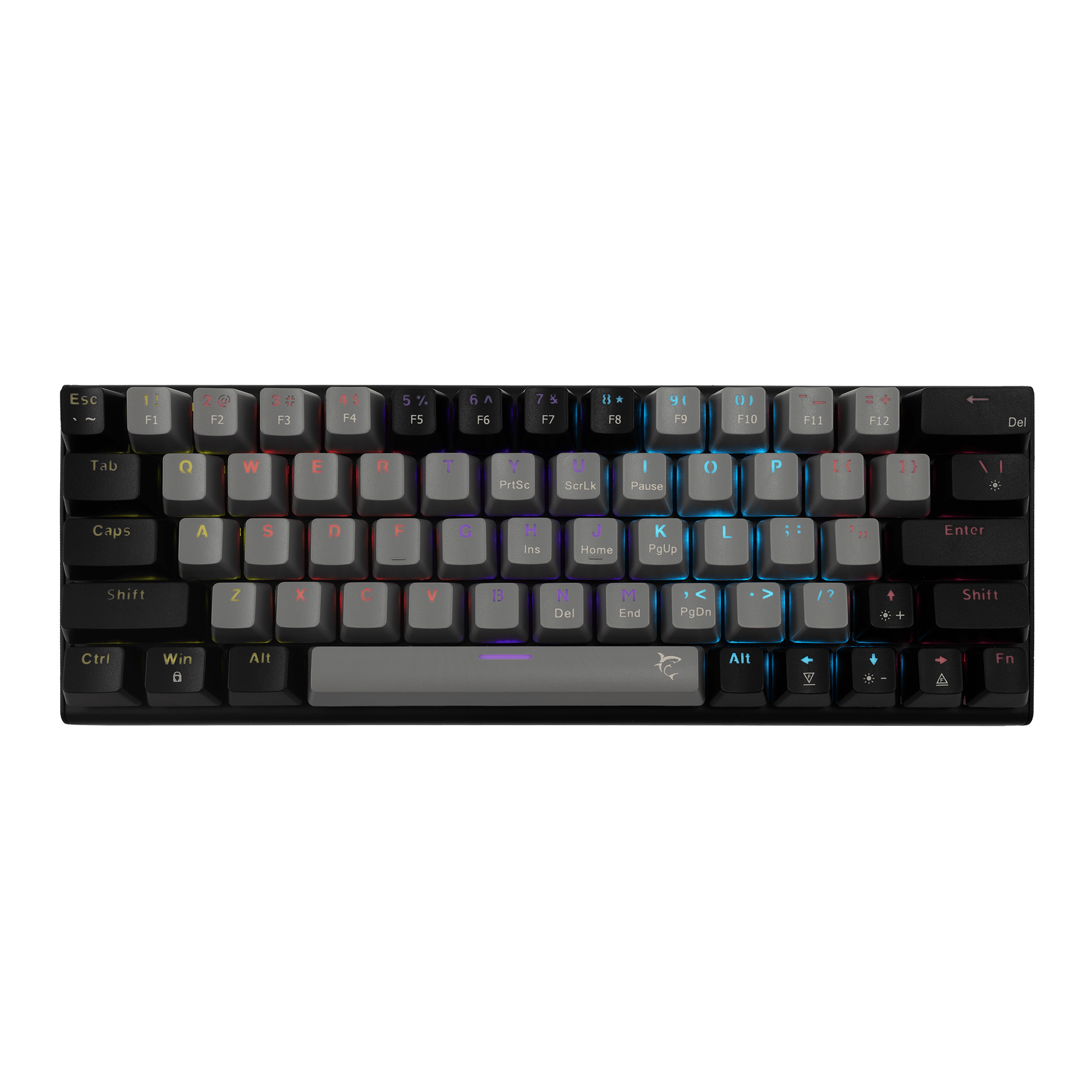 White Shark TIPKOVNICA GK-002721V2 WAKIZASHI-2 / Sivo-crna US-BLUE.SW