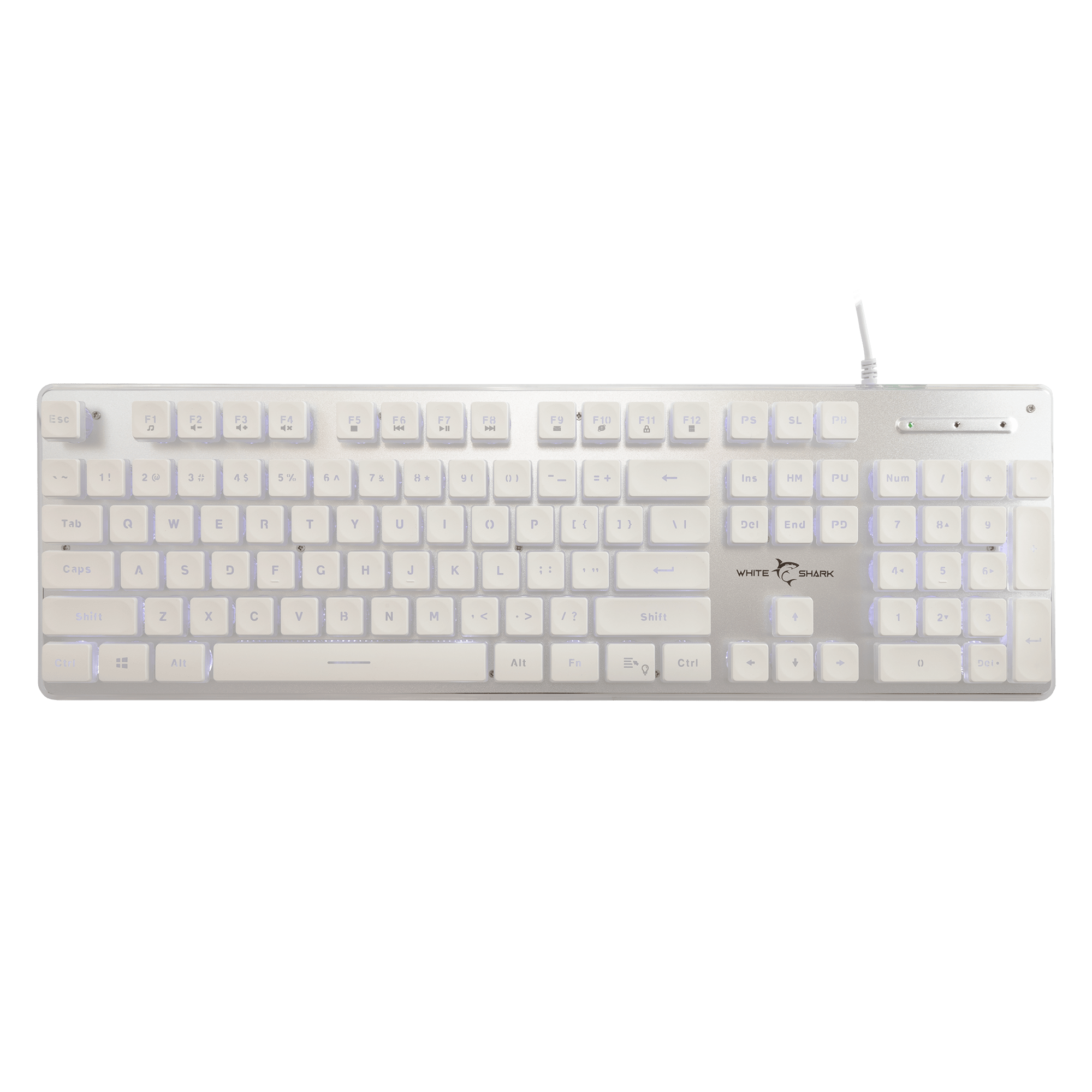 White Shark Tipkovnica GK-003241 TACHI-Bijela-US