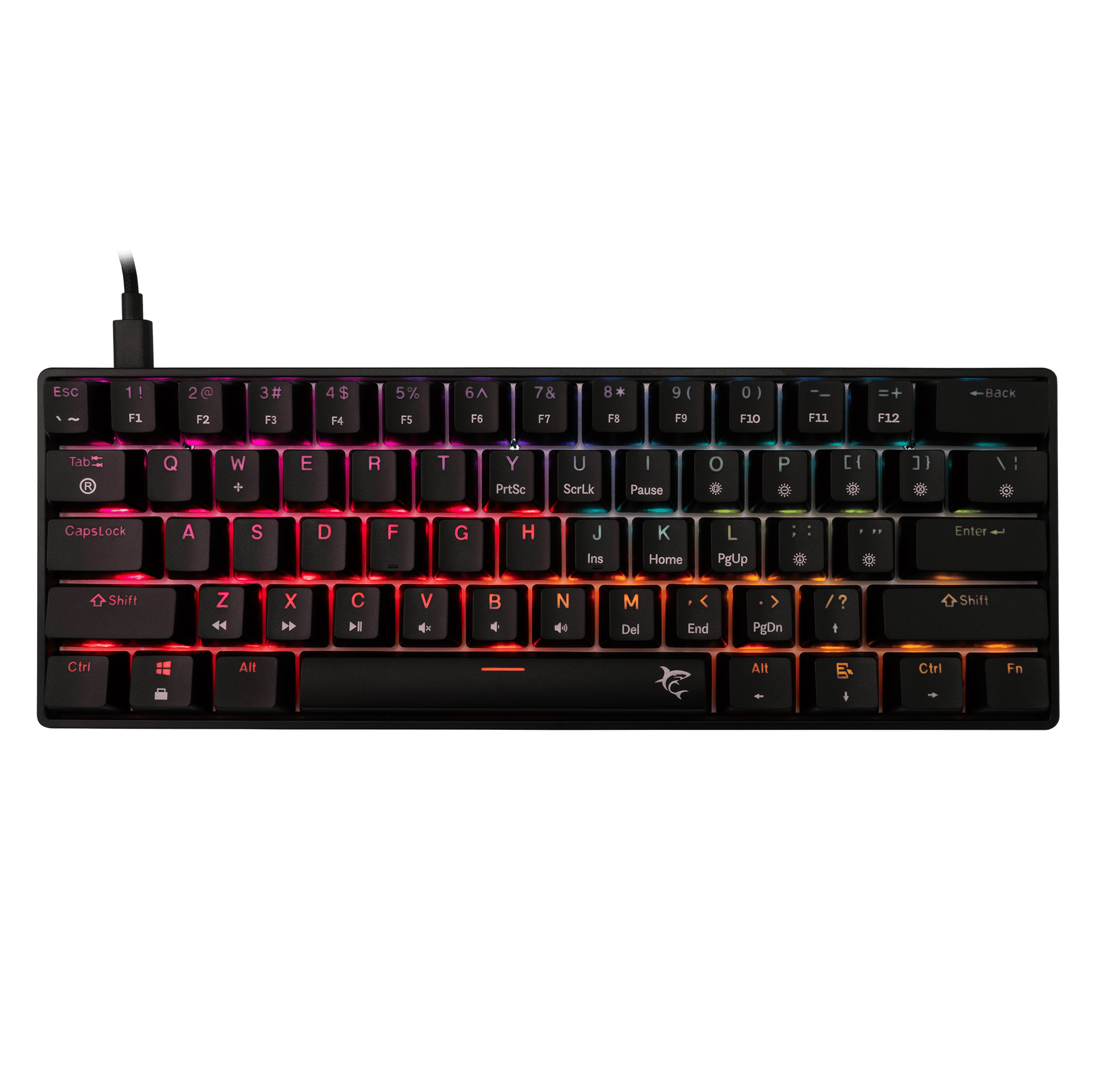 White Shark TIPKOVNICA GK-004111 SHINOBI-2 Crna – Meh. / US – RED SW.