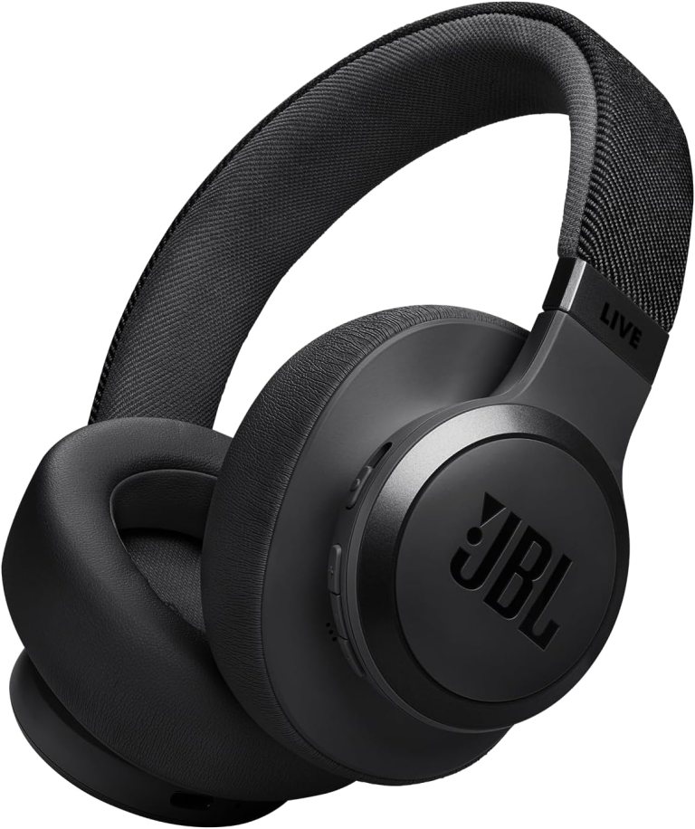 JBL Live 770NC – Wireless Over-Ear Headphones with True Adaptive Noise Cancelling with Smart Ambient, Up to 65 Hours of Battery Life, Comfort-fit Fabric Headband & Carrying Pouch (Black) JBL Live 770NC – Wireless Over-Ear Headphones with True Adaptive Noise Cancelling with Smart Ambient, Up to 65 Hours of Battery Life, Comfort-fit Fabric Headband & Carrying Pouch (Black)