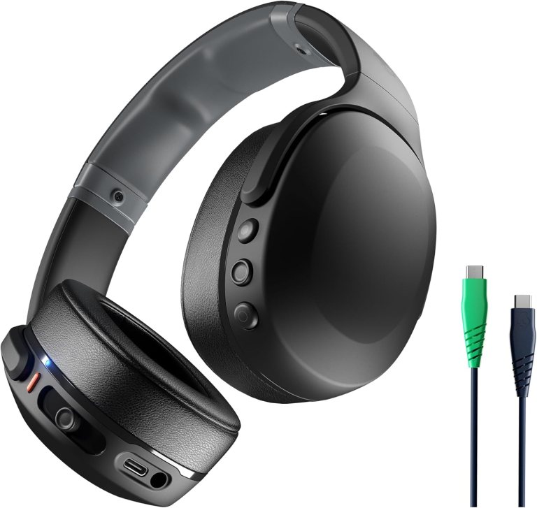 Skullcandy Crusher Evo Over-Ear Wireless Headphones with Sensory Bass with Charging Cable, 40 Hr Battery, Microphone, Works with iPhone Android and Bluetooth Devices – Black Skullcandy Crusher Evo Over-Ear Wireless Headphones with Sensory Bass with Charging Cable, 40 Hr Battery, Microphone, Works with iPhone Android and Bluetooth Devices – Black