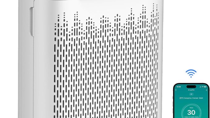 Air purifier for home, big room bedrooms up to 1740 feet, air quality monitor, smart wifi, True hepa, sleep mode, air cleaner for pet, dust, odor, smoking, pollen, AP 2000WF with Hepa Air Purifier Air purifier for home, big room bedrooms up to 1740 feet, air quality monitor, smart wifi, True hepa, sleep mode, air cleaner for pet, dust, odor, smoking, pollen, AP 2000WF with Hepa Air Purifier