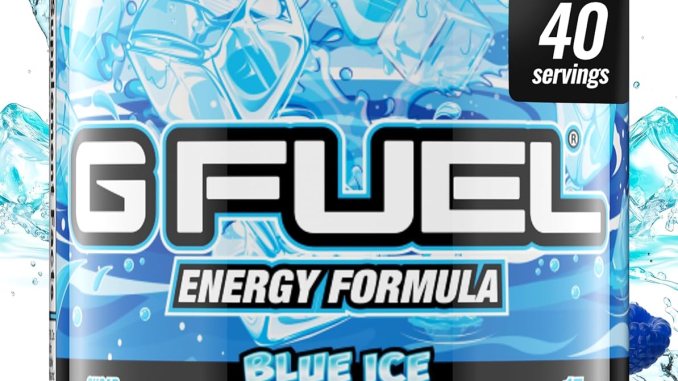 G fuel blue ice energy drink powder, pre -workout caffeine mix for gaming, sugar free focus amino, vitamin + antioxidant, 9.9oz (blue raspberry, 40 servings) G fuel blue ice energy drink powder, pre -workout caffeine mix for gaming, sugar free focus amino, vitamin + antioxidant, 9.9oz (blue raspberry, 40 servings)