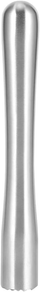 Household Stainless Steel Drink Muddler for Lemonade, Cocktail Mixing Muddler for Family Kitchens Bars Restaurants (22.5cm) Household Stainless Steel Drink Muddler for Lemonade, Cocktail Mixing Muddler for Family Kitchens Bars Restaurants (22.5cm)