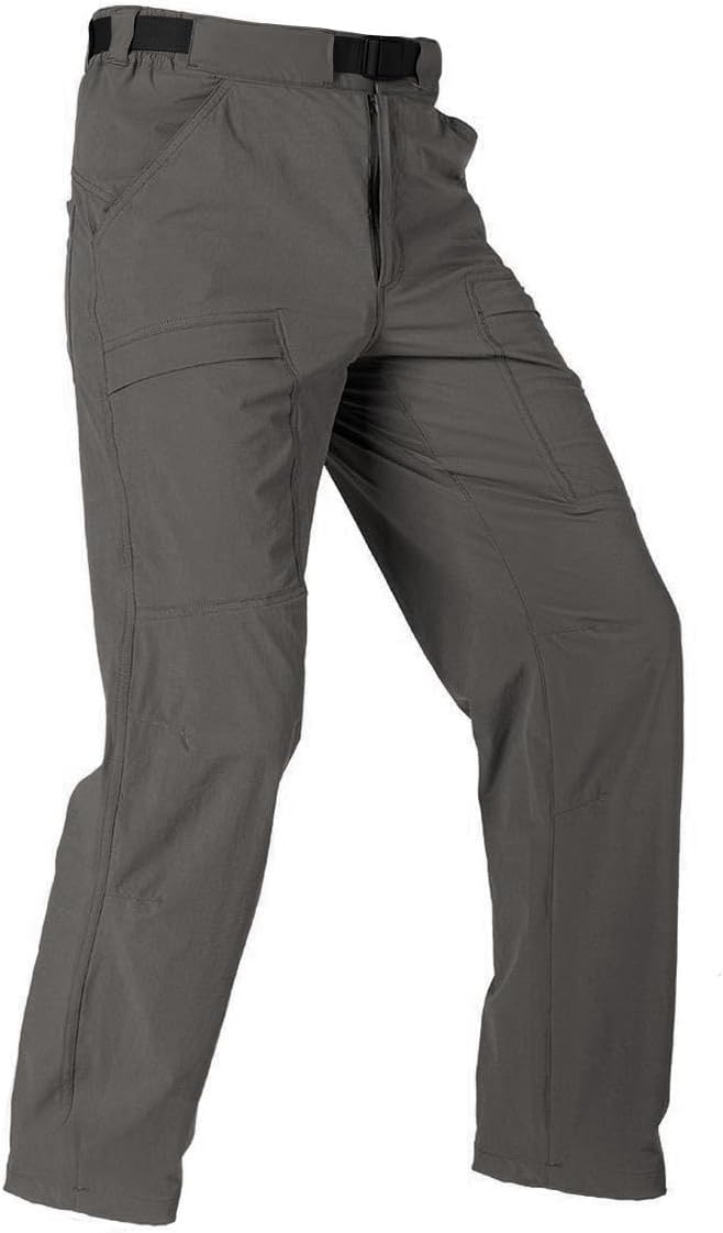 FREE SOLDIER Men’s Outdoor Cargo Hiking Pants with Belt Lightweight Waterproof Quick Dry Tactical Pants Nylon Spandex FREE SOLDIER Men’s Outdoor Cargo Hiking Pants with Belt Lightweight Waterproof Quick Dry Tactical Pants Nylon Spandex
