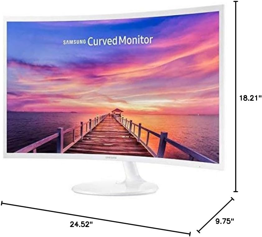 Samsung 27in White Super-Slim Curved 1080p LED Monitor, 1920 x 1080 Resolution (Renewed) Samsung 27in White Super-Slim Curved 1080p LED Monitor, 1920 x 1080 Resolution (Renewed)