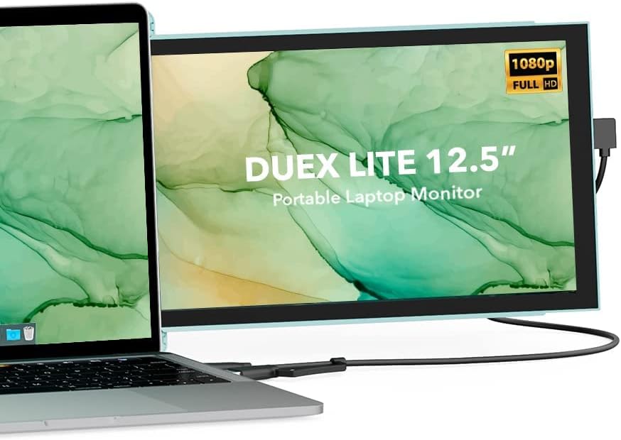 Duex Lite New Mobile Pixels Portable Monitor (2024 Upgraded), 12.5″ Full HD IPS Laptop Screen Extender, USB C/HDMI Powered Plug and Play,Windows/Mac/Android/Switch Compatible (Jadeite Green) Duex Lite New Mobile Pixels Portable Monitor (2024 Upgraded), 12.5″ Full HD IPS Laptop Screen Extender, USB C/HDMI Powered Plug and Play,Windows/Mac/Android/Switch Compatible (Jadeite Green)