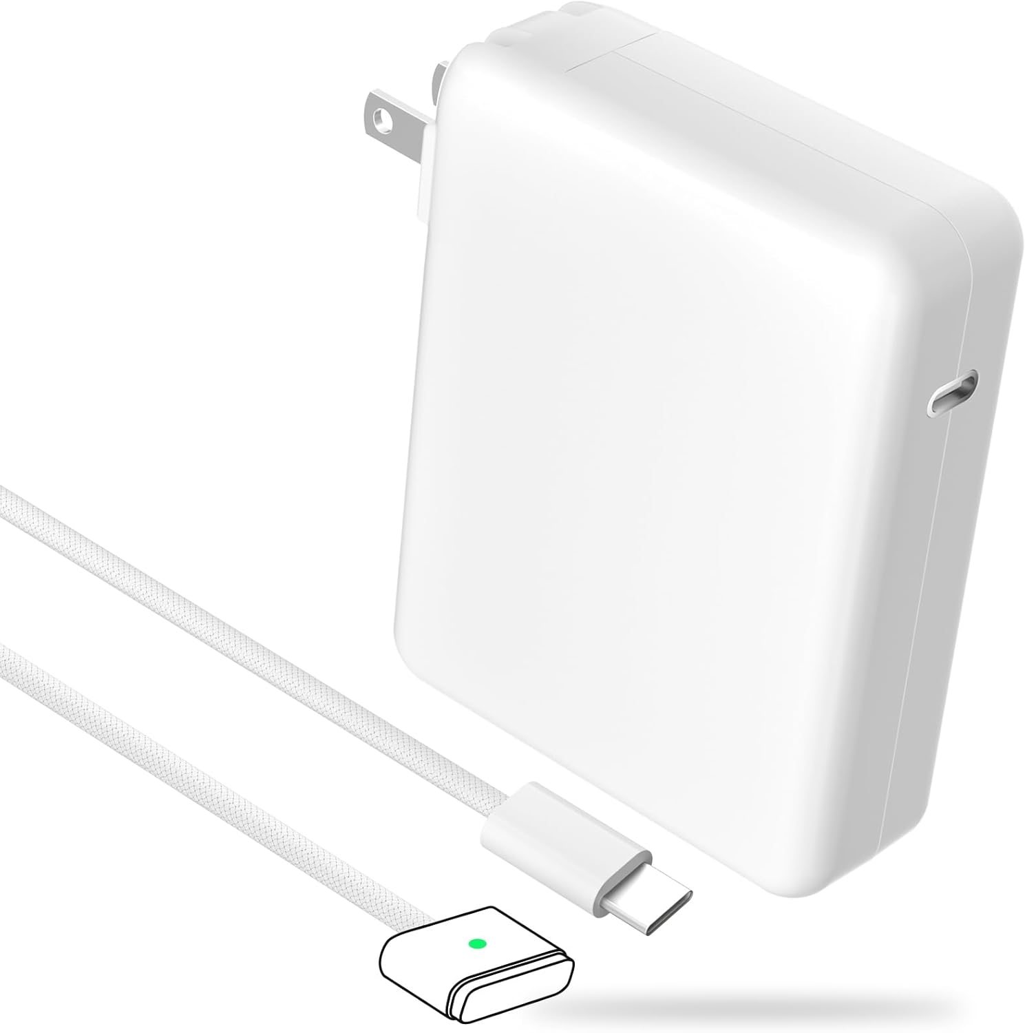 HUACHO 140W MacBook pro Charger, USB-C Power Adapter Magnetic 3T Cable for Mac Book pro 14-16inch 2021 2023& MacBook Air 2022 2023 M1 M2 M3, 140W USB C Charger PD 3.1, Include 6.6ft 5A Braided Cable HUACHO 140W MacBook pro Charger, USB-C Power Adapter Magnetic 3T Cable for Mac Book pro 14-16inch 2021 2023& MacBook Air 2022 2023 M1 M2 M3, 140W USB C Charger PD 3.1, Include 6.6ft 5A Braided Cable