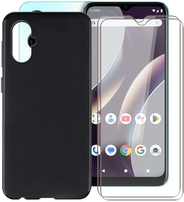 Shockproof Phone Case for BLU G53 (6.5″) + 2 Pack Tempered Glass Protective Film, Slim Soft Silicone Shell Anti Scratch TPU Cover for BLU G53 – Black Shockproof Phone Case for BLU G53 (6.5″) + 2 Pack Tempered Glass Protective Film, Slim Soft Silicone Shell Anti Scratch TPU Cover for BLU G53 – Black