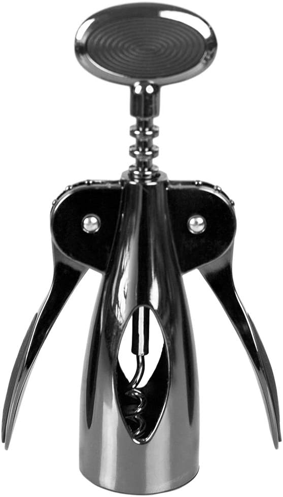 Home Basics Premium Plated Steel Nova Collection Zinc Kitchen Gadgets Tool with Smooth Grip, Easy to Use, Store and Clean, Black Onyx, 6.6 x 2.43 x 1.67, Wing Wine Corkscrew Home Basics Premium Plated Steel Nova Collection Zinc Kitchen Gadgets Tool with Smooth Grip, Easy to Use, Store and Clean, Black Onyx, 6.6 x 2.43 x 1.67, Wing Wine Corkscrew