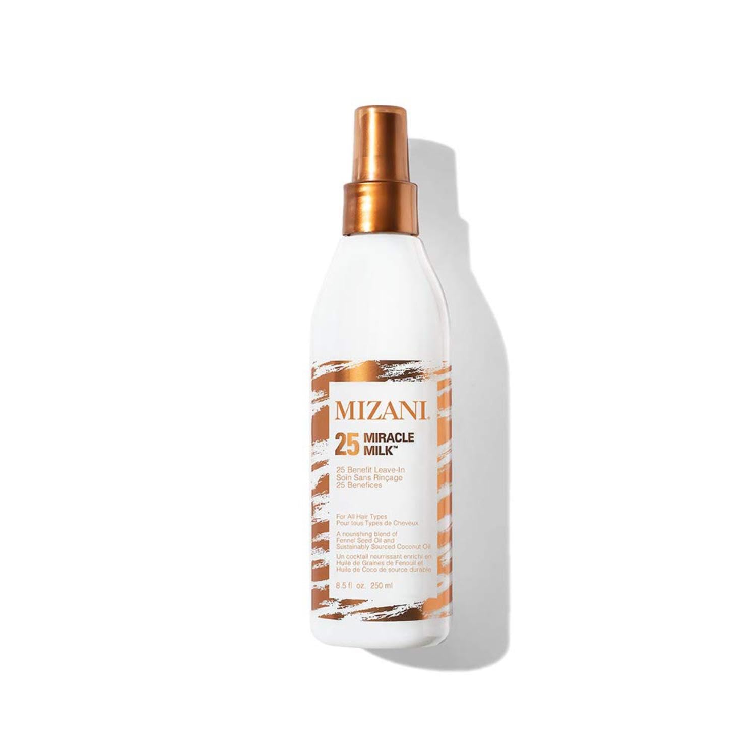 MIZANI 25 Benefit Miracle Milk Leave in Conditioner | Heat Protectant and Detangler Spray | Formulated with Coconut Oil | For Frizzy & Curly Hair MIZANI 25 Benefit Miracle Milk Leave in Conditioner | Heat Protectant and Detangler Spray | Formulated with Coconut Oil | For Frizzy & Curly Hair