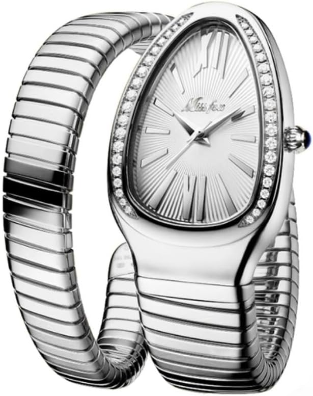 Dress Snake Shape Bracelet Women Watch Top Elegant Waterproof Quartz Jewelry Watches Dress Snake Shape Bracelet Women Watch Top Elegant Waterproof Quartz Jewelry Watches