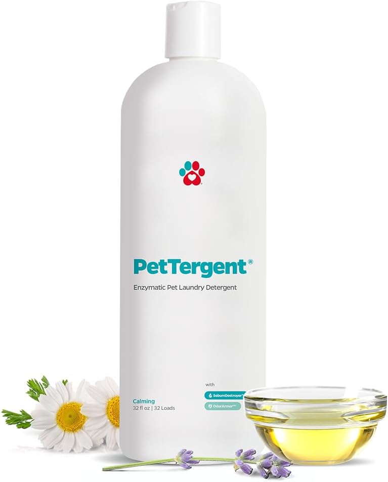 Pet Parents® PetTergent®, Enzymatic Pet Laundry Detergent, 32 oz 32 Loads Pet Stain Remover & Pet Odor Eliminator, Laundry Detergent for Pets (Calming, 32 oz) Pet Parents® PetTergent®, Enzymatic Pet Laundry Detergent, 32 oz 32 Loads Pet Stain Remover & Pet Odor Eliminator, Laundry Detergent for Pets (Calming, 32 oz)