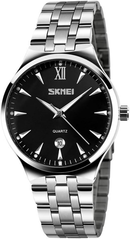 SKMEI Men’s Brand Luminous Business Watch Waterproof Stainless Steel Band Date Display Quartz Wristwatch SKMEI Men’s Brand Luminous Business Watch Waterproof Stainless Steel Band Date Display Quartz Wristwatch