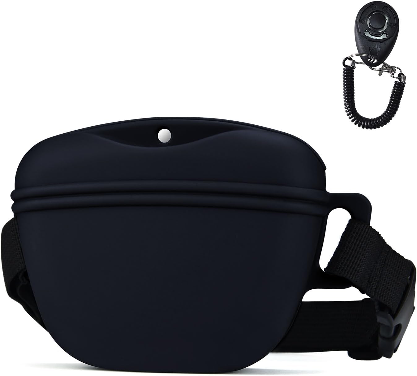 Pet Training Snack Pouch with Clicker 2.0 -Upgraded Magnetic Closure, 1.66 Cup Silicone Belt Pouch for Dog Treats,Perfect for Training & Walking. Pet Training Snack Pouch with Clicker 2.0 -Upgraded Magnetic Closure, 1.66 Cup Silicone Belt Pouch for Dog Treats,Perfect for Training & Walking.