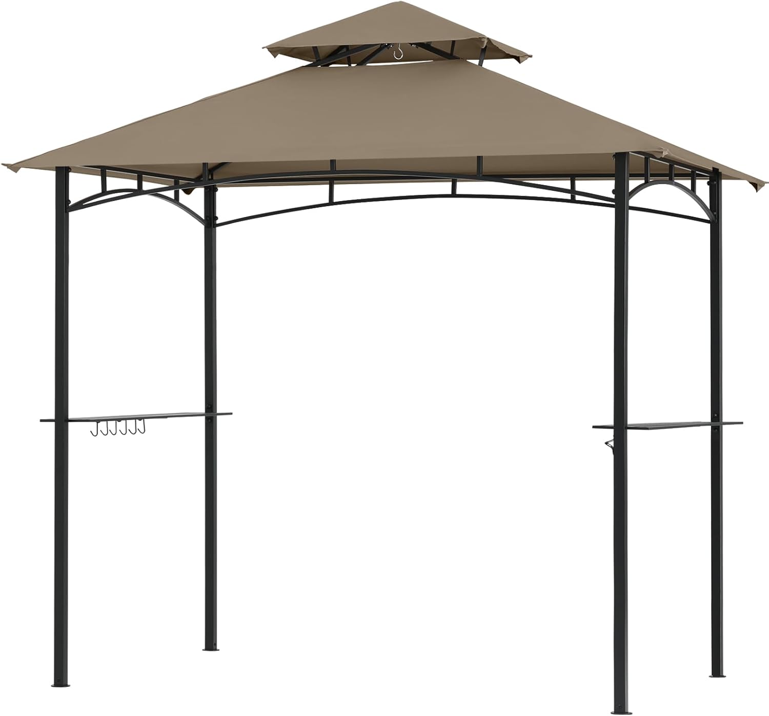 Grill Gazebo Canopy Replacement – ABCCANOPY 5×8 Double Tiered BBQ Canopy Top Cover, Outdoor Grill Tent Roof for #L-GG001PST-F (Khaki) Grill Gazebo Canopy Replacement – ABCCANOPY 5×8 Double Tiered BBQ Canopy Top Cover, Outdoor Grill Tent Roof for #L-GG001PST-F (Khaki)
