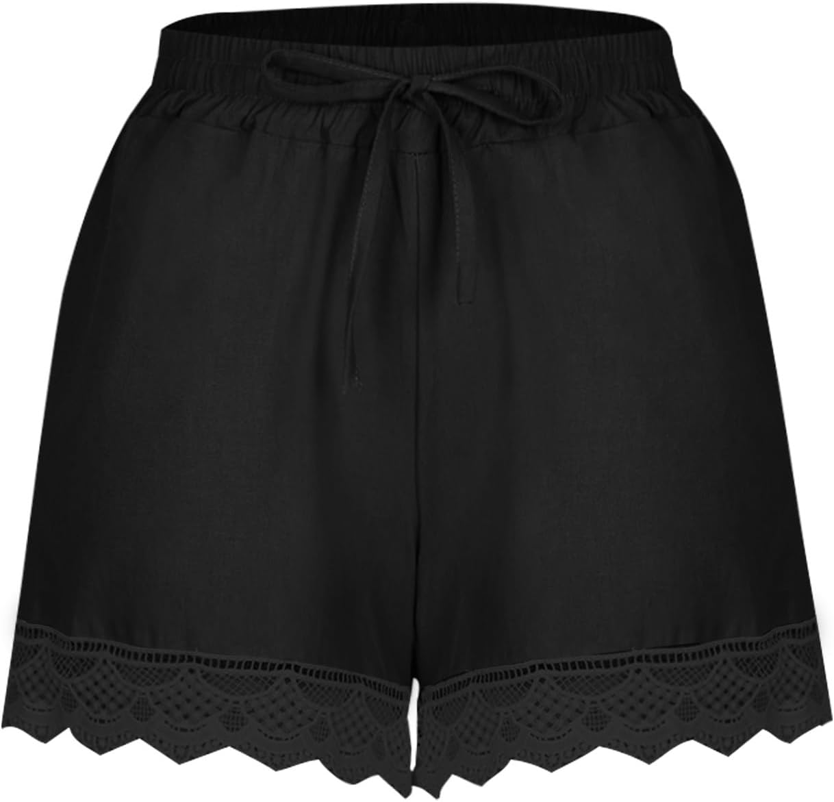 Shorts for Women Elastic Waist Drawstring Pants Yoga Lounge Shorts Lace Trim Summer Sports Shorts Beach Ruffle Shorts Shorts for Women Elastic Waist Drawstring Pants Yoga Lounge Shorts Lace Trim Summer Sports Shorts Beach Ruffle Shorts