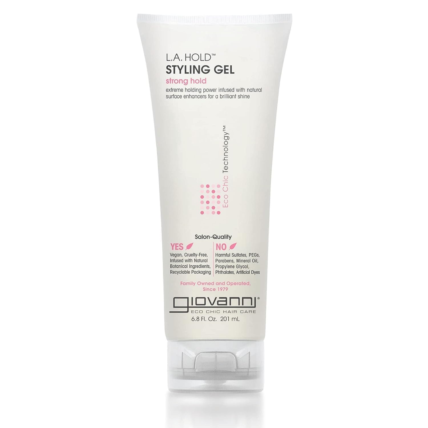 GIOVANNI L.A. Hold Styling Gel – Strong Hold, Hair Gel for Women and Men, Vegan, No Parabens or Phthalates, Infused with Natural Botanical Ingredients, Lightweight Hair Styling Gel – 6.8 oz (1 Pack) GIOVANNI L.A. Hold Styling Gel – Strong Hold, Hair Gel for Women and Men, Vegan, No Parabens or Phthalates, Infused with Natural Botanical Ingredients, Lightweight Hair Styling Gel – 6.8 oz (1 Pack)