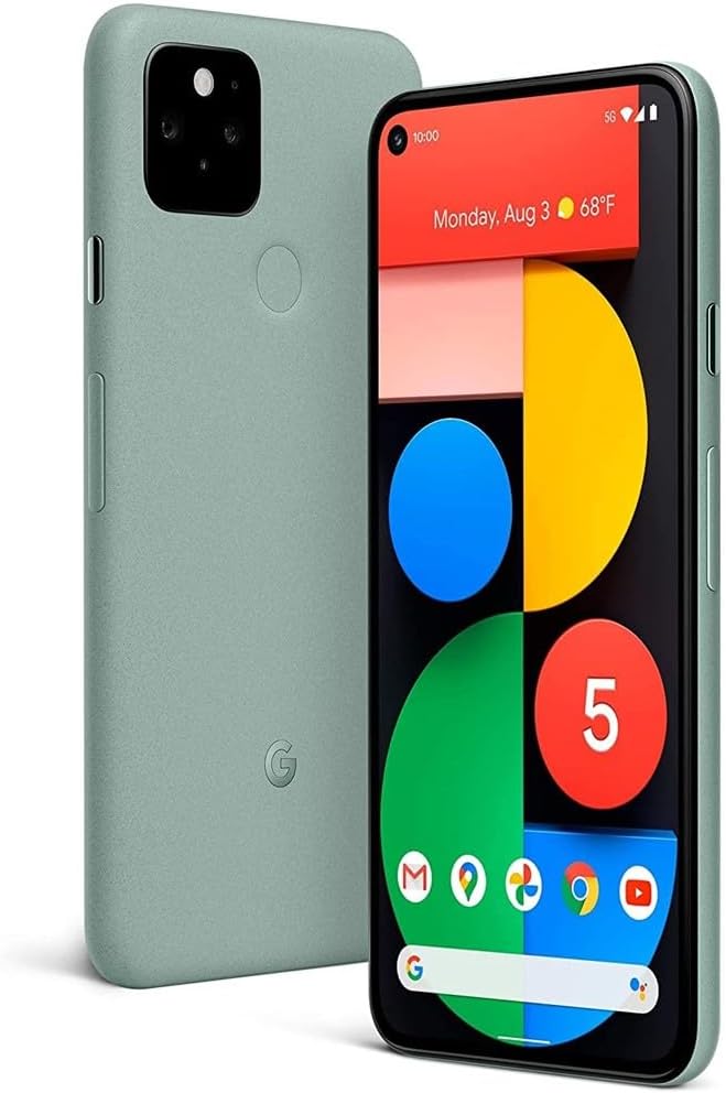 Google Pixel 5 5G, US Version, 128GB, Sorta Sage – Unlocked (Renewed) Google Pixel 5 5G, US Version, 128GB, Sorta Sage – Unlocked (Renewed)