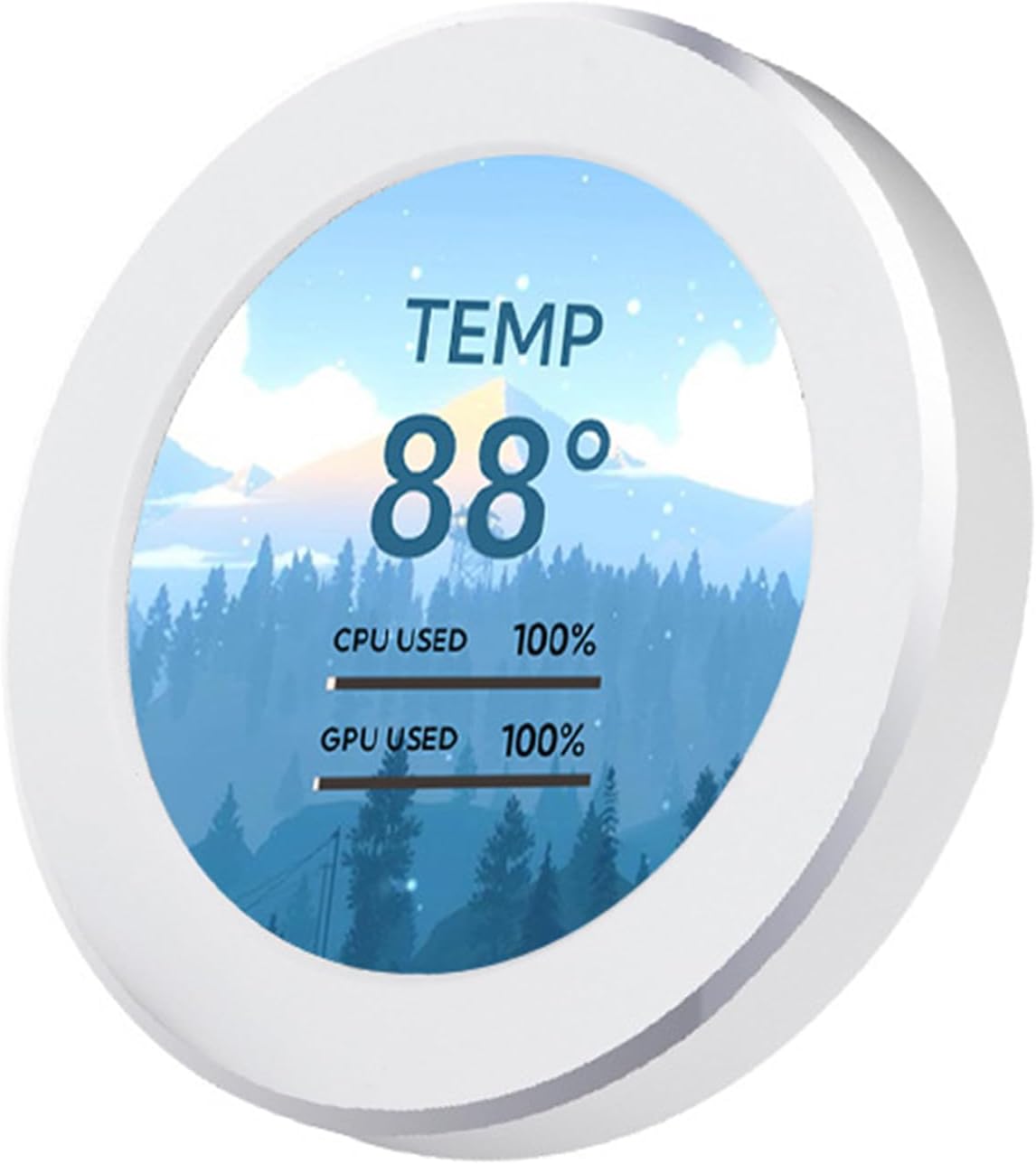 iHTP 2.1″ AIO Display Screen Upgrade Kit LCD Screen CPU Temp Monitor for CPU Liquid Cooler, Computer Accessories PC Parts White iHTP 2.1″ AIO Display Screen Upgrade Kit LCD Screen CPU Temp Monitor for CPU Liquid Cooler, Computer Accessories PC Parts White