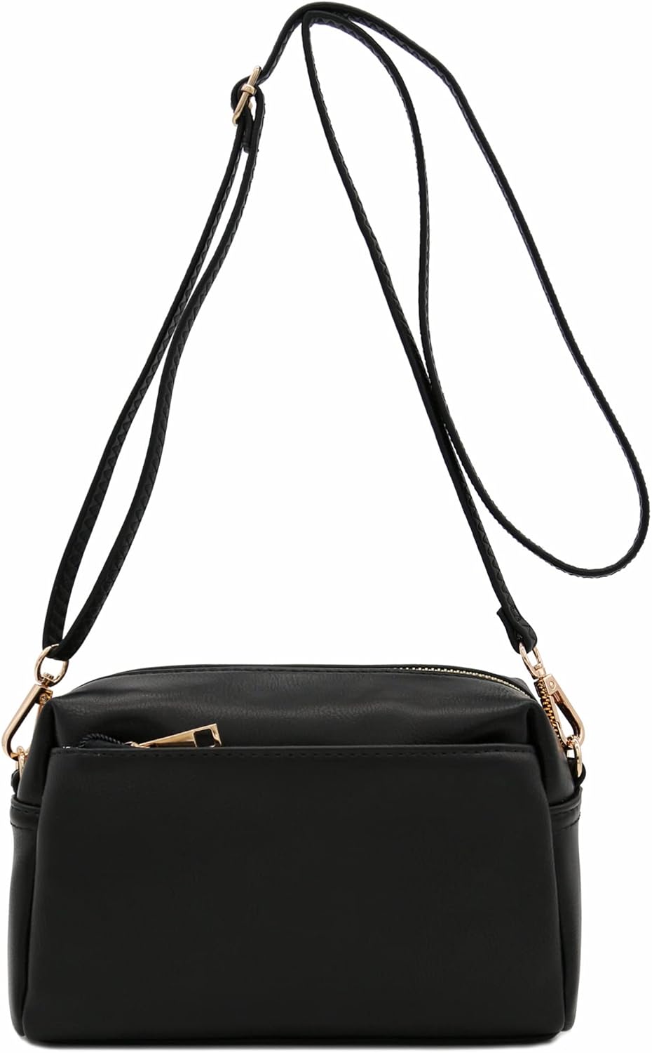 FashionPuzzle Triple Zip Small Crossbody Bag FashionPuzzle Triple Zip Small Crossbody Bag