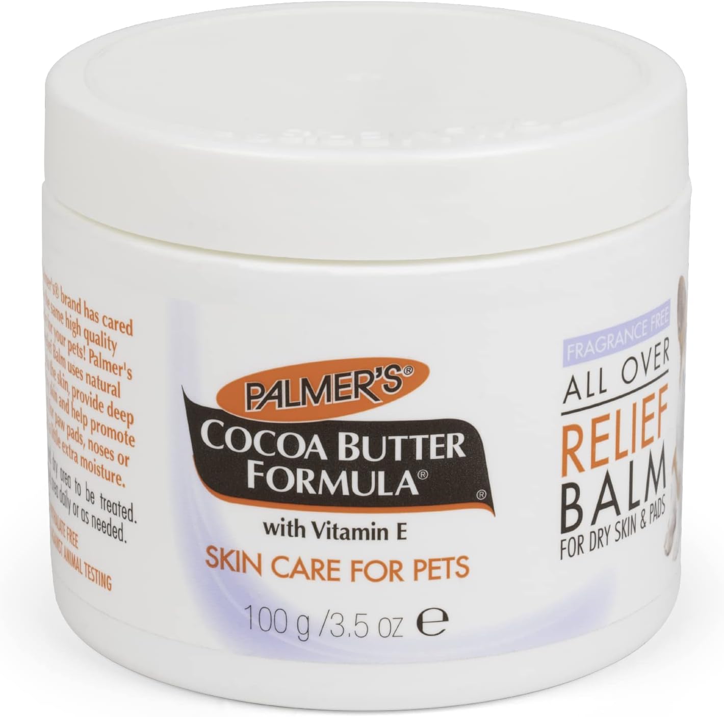 Palmer’s for Pets Cocoa Butter Fragrance Free All Over Relief Balm for Dogs | Dog Skin Soother Balm, Dog Paw Balm for Dry Skin & Pads Cocoa Butter Formula with Vitamin E for Pets (FF15589) Palmer’s for Pets Cocoa Butter Fragrance Free All Over Relief Balm for Dogs | Dog Skin Soother Balm, Dog Paw Balm for Dry Skin & Pads Cocoa Butter Formula with Vitamin E for Pets (FF15589)