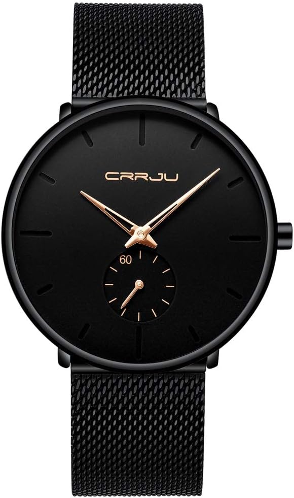 Mens Watches Ultra-Thin Minimalist Waterproof – Fashion Wrist Watch for Men Unisex Dress with Stainless Steel Mesh Band Mens Watches Ultra-Thin Minimalist Waterproof – Fashion Wrist Watch for Men Unisex Dress with Stainless Steel Mesh Band