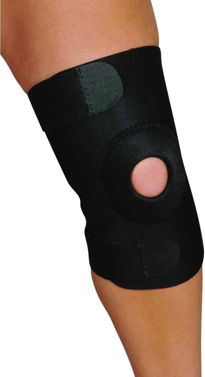 Blue Jay An Elite Healthcare Brand Open Patella Knee Brace with Stabilizers | Complete Medical Slip-on Knee Support for Orthopedic Care | Medium (Black) Blue Jay An Elite Healthcare Brand Open Patella Knee Brace with Stabilizers | Complete Medical Slip-on Knee Support for Orthopedic Care | Medium (Black)
