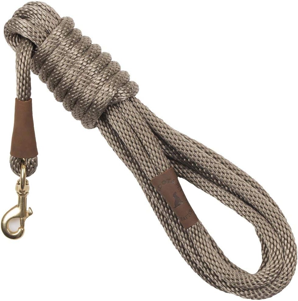 Mendota Pet Long Snap Leash – Dog Training Lead – Made in The USA – Tan, 3/8 in x 15 ft Mendota Pet Long Snap Leash – Dog Training Lead – Made in The USA – Tan, 3/8 in x 15 ft