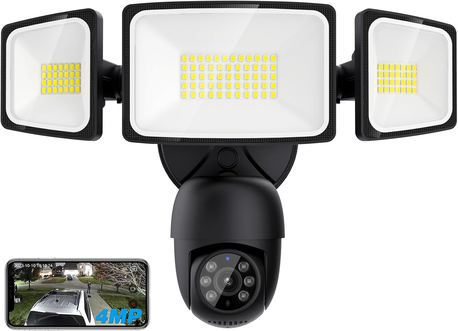 Onforu Floodlight Camera Outdoor, 2K Smart Home Security Camera, Al Detection & Auto Tracking with 340° Pan and Tilt, 55W 5500LM Flood Light Cam Wired, Color Night Vision, 2-Way Audio, WiFi/Cloud/SD Onforu Floodlight Camera Outdoor, 2K Smart Home Security Camera, Al Detection & Auto Tracking with 340° Pan and Tilt, 55W 5500LM Flood Light Cam Wired, Color Night Vision, 2-Way Audio, WiFi/Cloud/SD