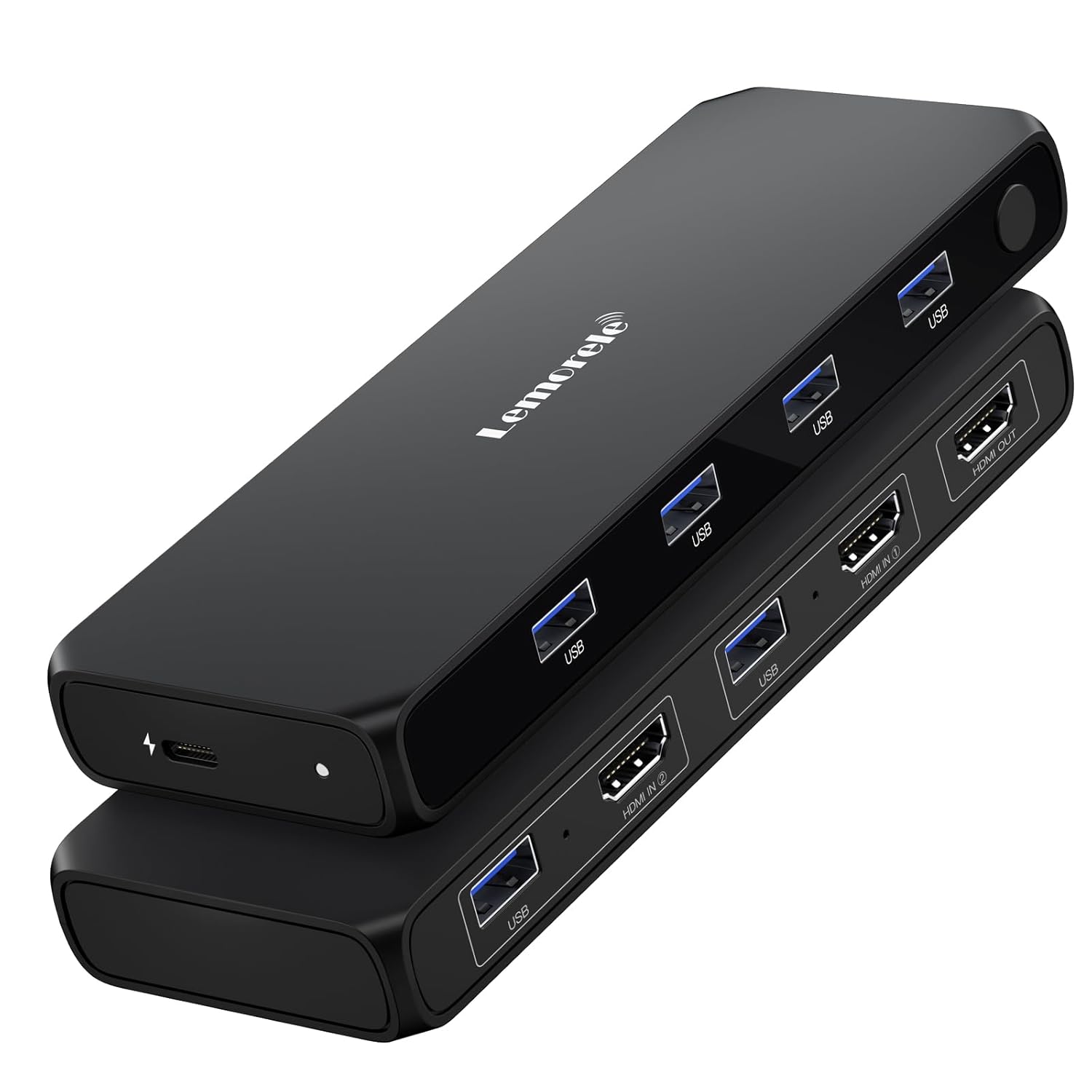 HDMI KVM Switch, Lemorele 4K@30Hz KVM Switch 2 PC 1 Monitor, 4 USB 3.0 HDMI Switches for 2 Computer Parts Keyboard, Mouse and HD Monitor, 2 x 1m USB A 3.0 Cables Included HDMI KVM Switch, Lemorele 4K@30Hz KVM Switch 2 PC 1 Monitor, 4 USB 3.0 HDMI Switches for 2 Computer Parts Keyboard, Mouse and HD Monitor, 2 x 1m USB A 3.0 Cables Included