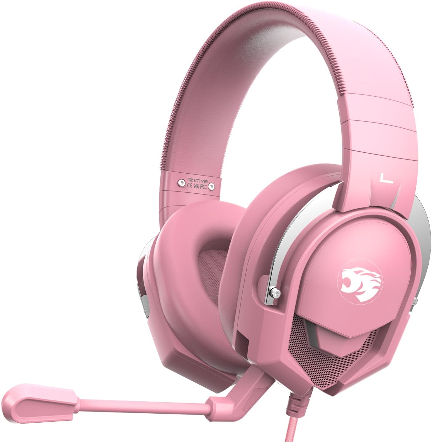 A88 Gaming Headset with Microphone, Stereo Wired Noise Cancelling Over-Ear Headphones with Mic for Pc, Ps5, Xbox One Series X/s, Ps4, Computer, Laptop, Mac, Nintendo, Gamer (Pink) A88 Gaming Headset with Microphone, Stereo Wired Noise Cancelling Over-Ear Headphones with Mic for Pc, Ps5, Xbox One Series X/s, Ps4, Computer, Laptop, Mac, Nintendo, Gamer (Pink)