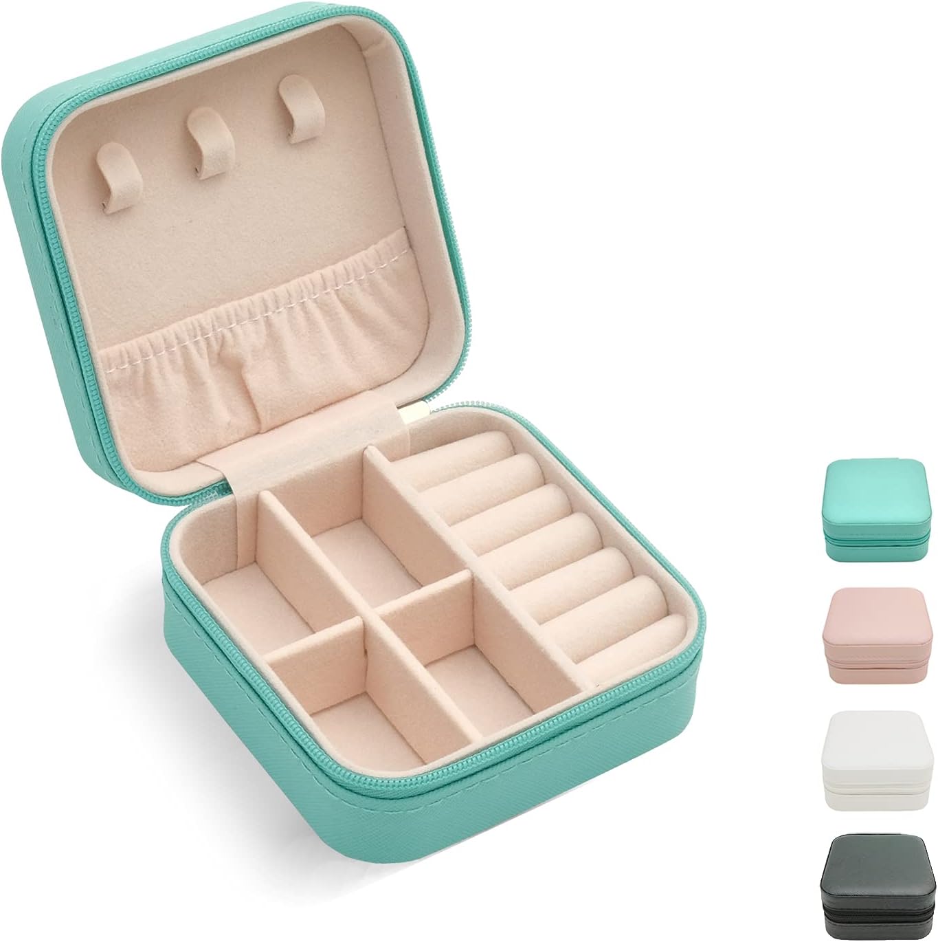 Mini Jewelry Travel Case,Small Travel Jewelry Organizer, Portable Jewelry Box Travel Mini Storage Organizer Portable Display Storage Box for Rings Earrings Necklaces (Blue) Mini Jewelry Travel Case,Small Travel Jewelry Organizer, Portable Jewelry Box Travel Mini Storage Organizer Portable Display Storage Box for Rings Earrings Necklaces (Blue)
