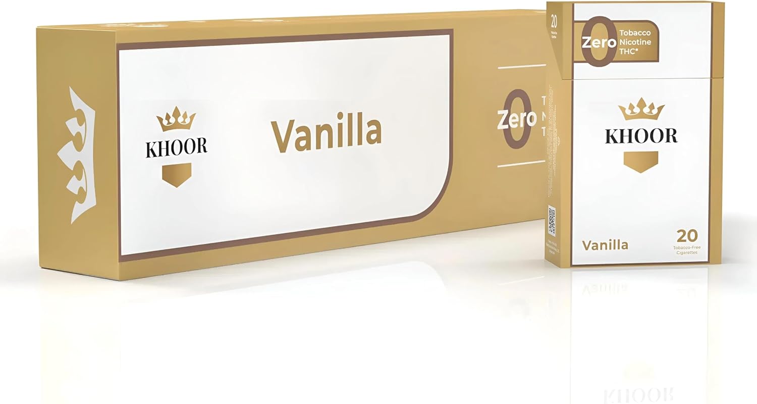 Herbal Cigarettes – Vanilla Carton Flavor, Non Tobacco Cigarettes, Non Nicotine Step for Smokers Seeking a Tobacco Alternative, Nicotine Free and Refreshing (10 Packs) Herbal Cigarettes – Vanilla Carton Flavor, Non Tobacco Cigarettes, Non Nicotine Step for Smokers Seeking a Tobacco Alternative, Nicotine Free and Refreshing (10 Packs)