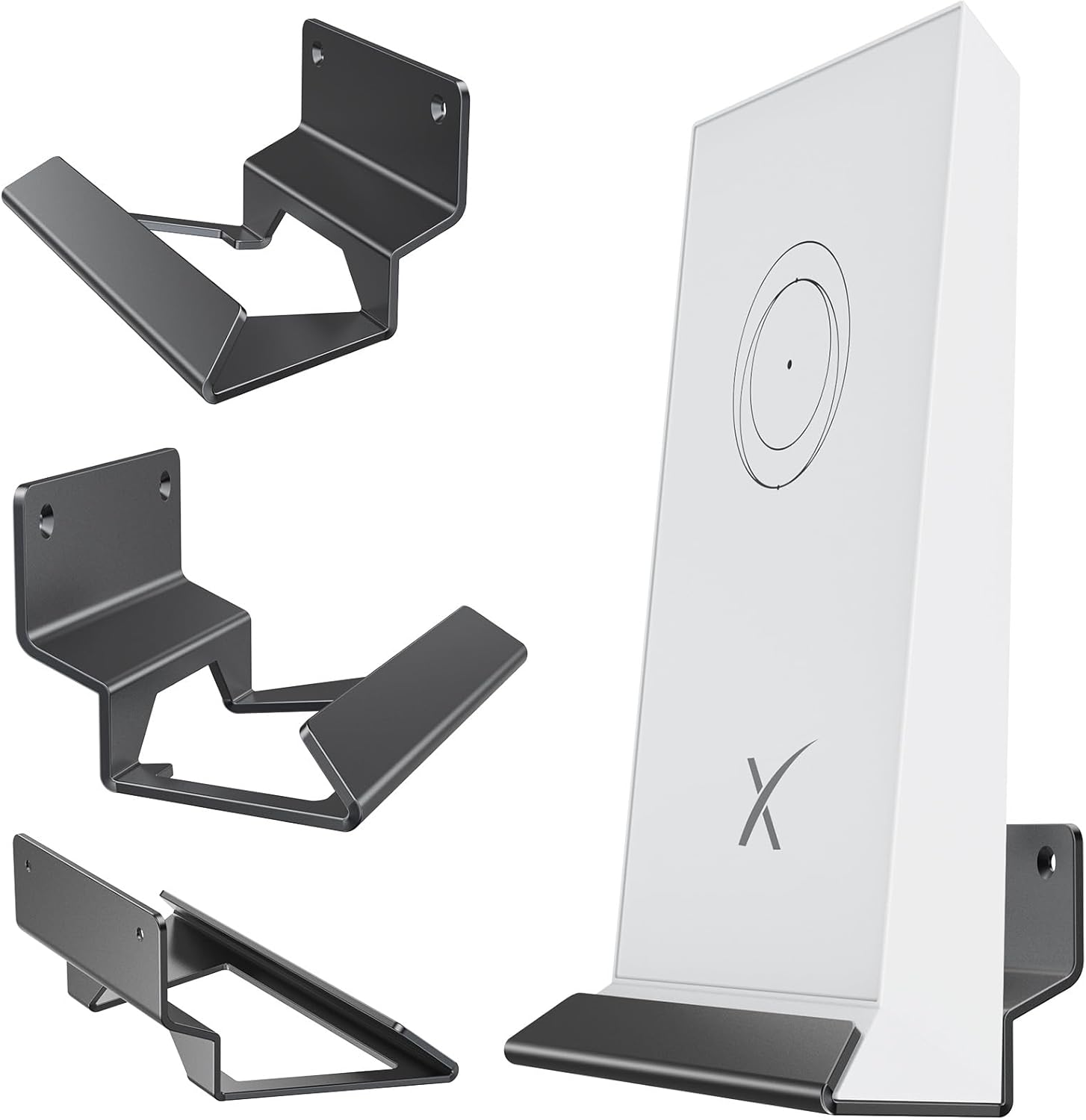 Starlink Gen 2 Wall Mount,Starlink Standard V2 Mesh Router Metal brackets,Stability Wall Holder, No Cord Wall MountRouter, Holder Protection for Starlink V2 & Gen 2(Black) Starlink Gen 2 Wall Mount,Starlink Standard V2 Mesh Router Metal brackets,Stability Wall Holder, No Cord Wall MountRouter, Holder Protection for Starlink V2 & Gen 2(Black)