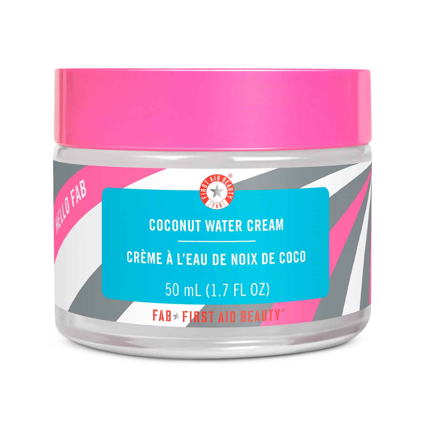 First Aid Beauty Hello FAB Coconut Water Cream – Lightweight, Oil-Free Face Moisturizer – 1.7 oz. First Aid Beauty Hello FAB Coconut Water Cream – Lightweight, Oil-Free Face Moisturizer – 1.7 oz.